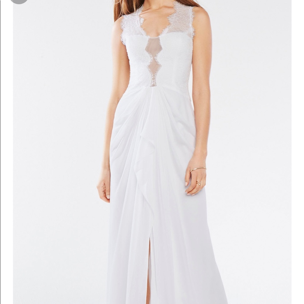 Beautiful Brandy-Lace Trim Gown (NWT)